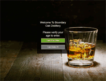 Tablet Screenshot of boundaryoakdistillery.com